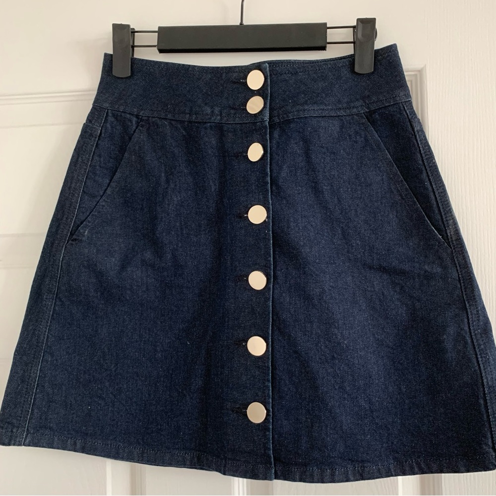 kate spade denim mini skirt size 2 - Picture 4 of 14